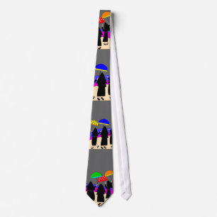 Manar Nun Art Necktie, "Väntar på regn" Slips