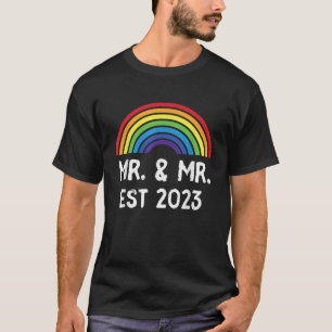 Manar Ny gifta engagerade sig för HBT Gay Bröllop, T Shirt