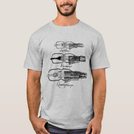 Manar Nyckelharpa tänder T-tröja T-shirt