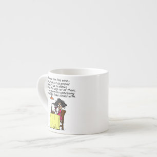 Manar och Bra Vin Humor Espressomugg