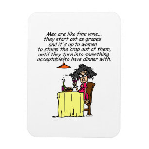 Manar och Bra Vin Humor Magnet