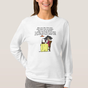 Manar och Bra Vin Humor Tee Shirt