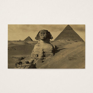 Manar och Camels Tass vid Sphinx, Pyramids Visitkort