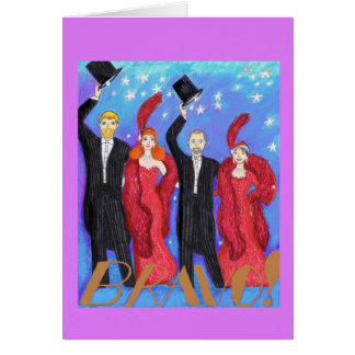 Manar- och kvinnapilbågen arrangerar på efter Show Hälsningskort