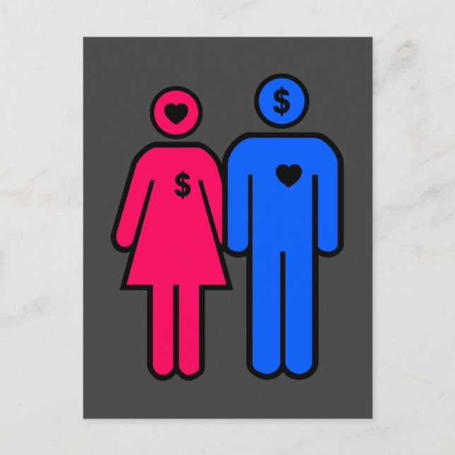 Manar och kvinnor vykort (Framsida)