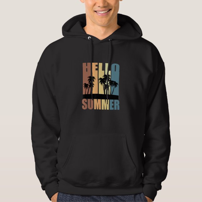 Manar och kvinnors Hej Sommarbovarnas vaccinations Hoodie (Framsida)