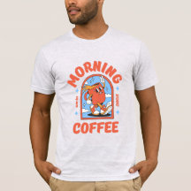 Manar och kvinnors T-Shirt - morgonkaffe