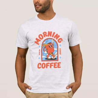 Manar och kvinnors T-Shirt - morgonkaffe