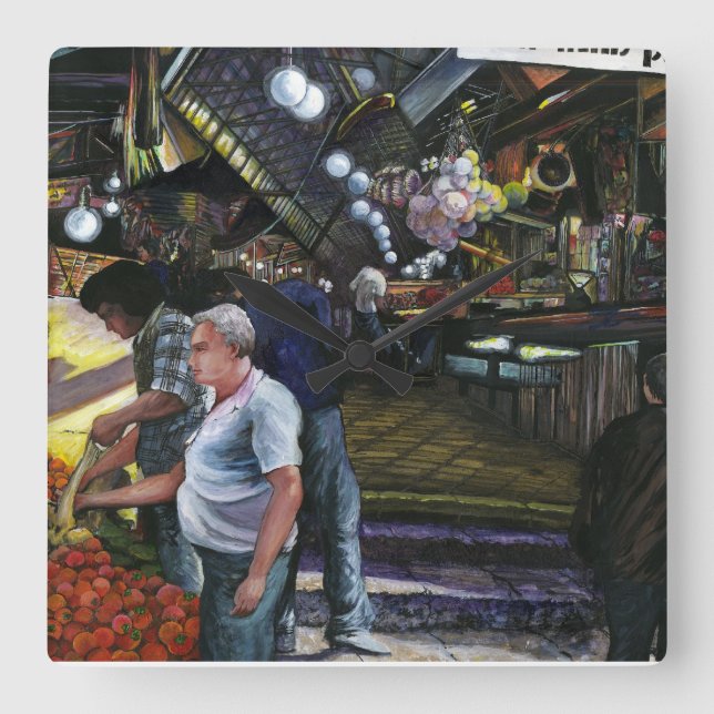 Manar of Commerce, Jerusalem Fyrkantig Klocka (Framsida)