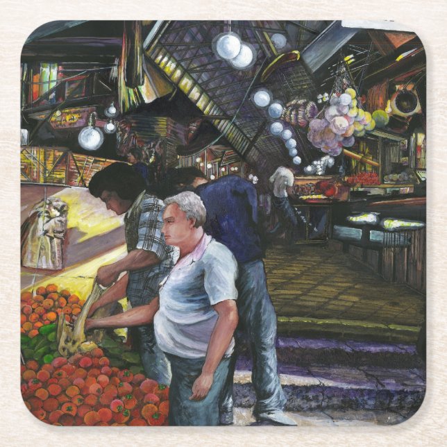 Manar of Commerce, Jerusalem Underlägg Papper Kvadrat (Framsidan)