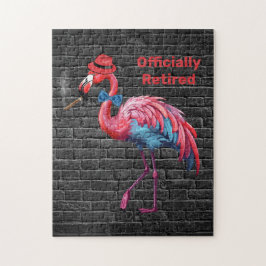 Manar Officially Retrött Dapper Flamingo Hat Cigar Pussel