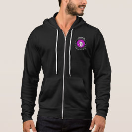 Manar Officiell Logotyp Zip-Up Hoodie Black T Shirt