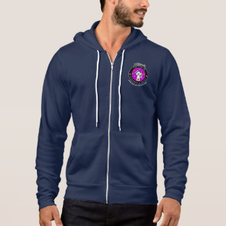Manar Officiell Logotyp Zip-Up Hoodie Navy T Shirt