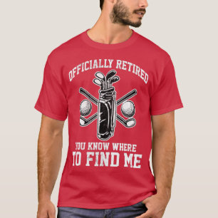 Manar officiellt pensionerad Retro Funny Retiring T Shirt