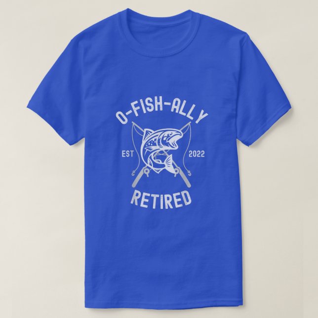 Manar OFishAlly Redraget 2022 Fishing Pension T Shirt (Design framsida)