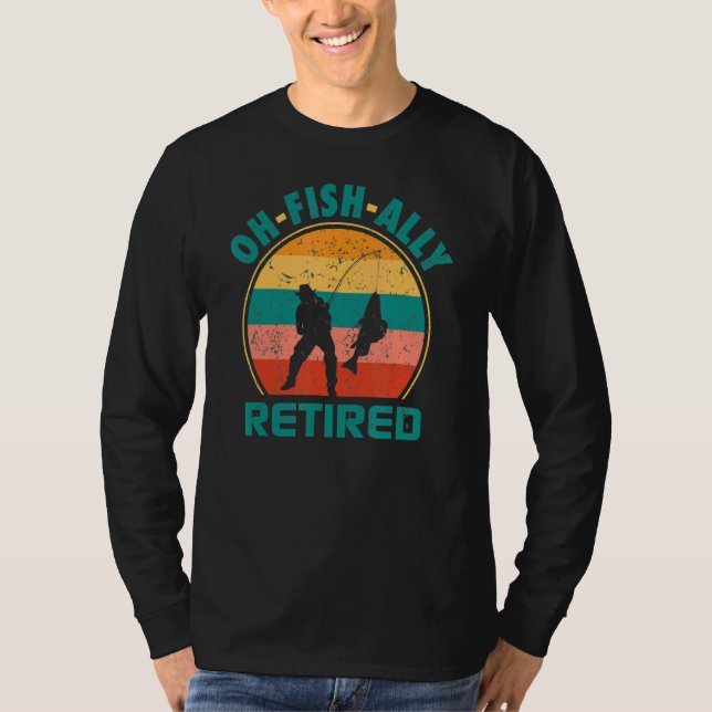 Manar Oh Fish Ally Retrött Pension 2022 Retrött T Shirt (Framsida)