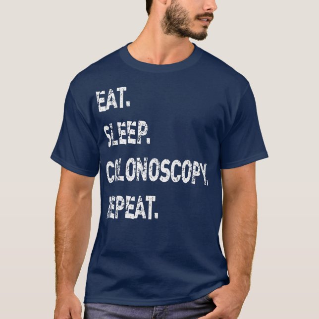 Manar Ökat viloläge Kolonoskopiera Upprepa magsäck T Shirt (Framsida)