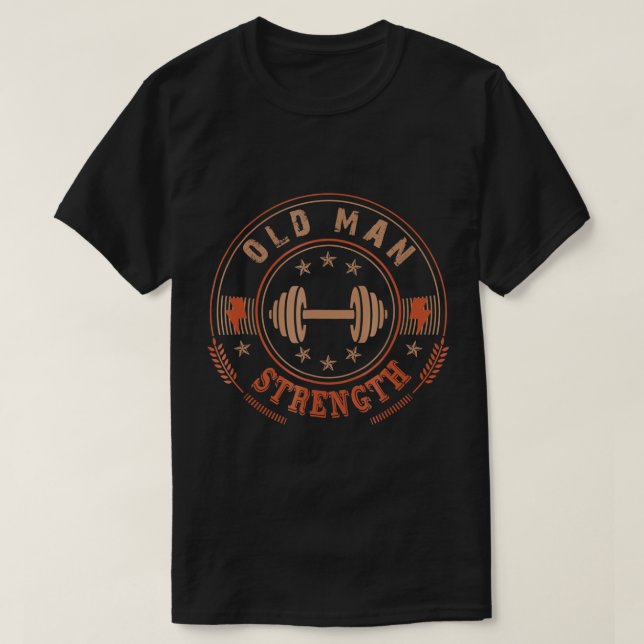 Manar Old Man Strength Gym Shirt T-Shirt Far D (Design framsida)