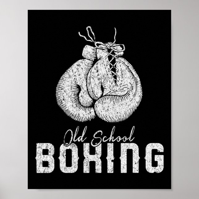Manar Old school Boxing Clic Fighting Poster (Framsidan)