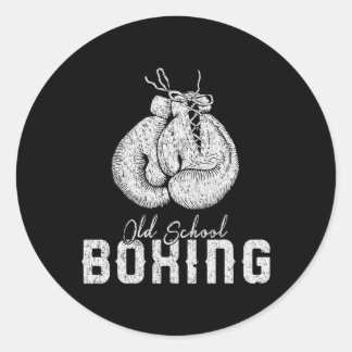 Manar Old school Boxing Clic Fighting Runt Klistermärke
