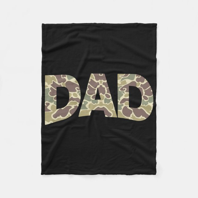 Manar Old school Camo Pappa Fleecefilt (Framsidan)