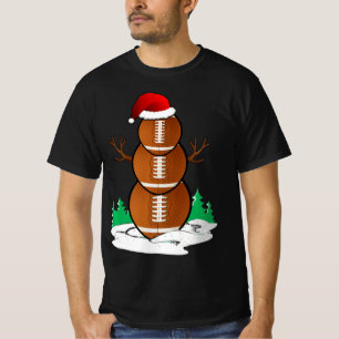 Manar om julgåvor från fotbollen Snögubbe Bollar P T Shirt