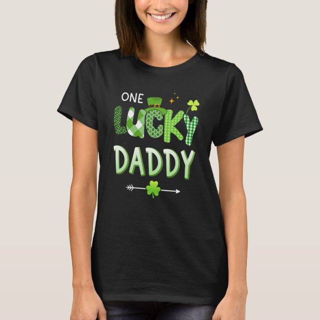 Manar One har tur för St patricks day familj da T Shirt (Framsida)