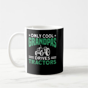 Manar Only Coola Grandpas Drives Tractors Farmer Kaffemugg
