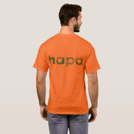 Manar orange Hapa T-tröja Tee Shirt
