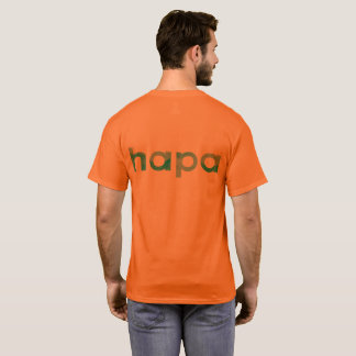 Manar orange Hapa T-tröja Tee Shirt