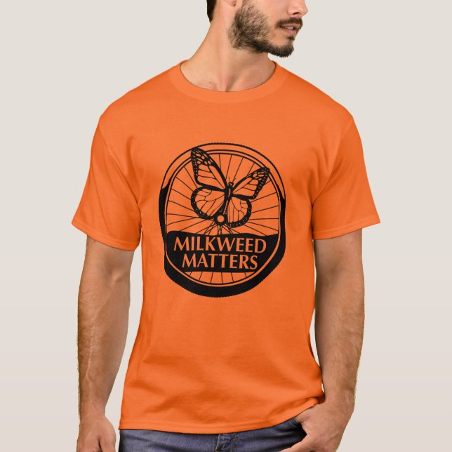 Manar orange logotyp för skjorta B/W T-shirt (Framsida)