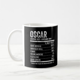 Manar Oscar Nutrition Personlig Namn Shirt Funny Kaffemugg