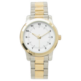 Manar Oversized Two-Tone Bracelet Watch Armbandsur