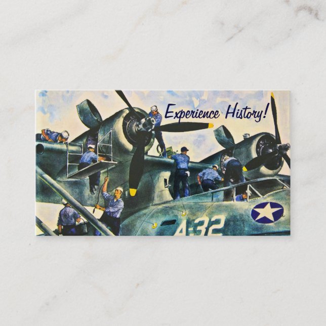 Manar på arbetsvintage visitkort (Framsida)