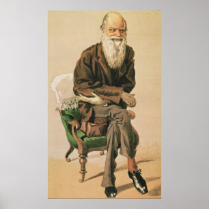 Manar på dagen, nr 33, Charles Darwin Poster