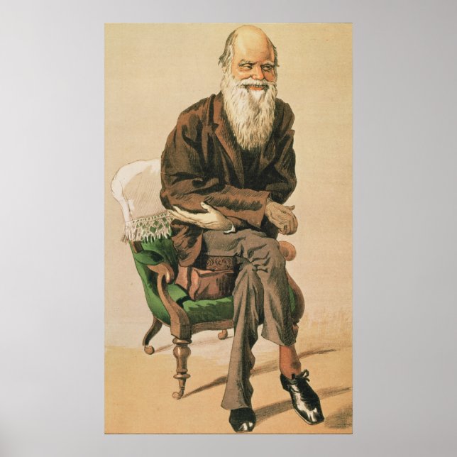 Manar på dagen, nr 33, Charles Darwin Poster (Framsidan)
