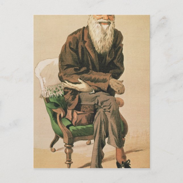 Manar på dagen, nr 33, Charles Darwin Vykort (Framsida)
