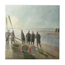 Manar på stranden (farligt arbete vid lågvatten) kakelplatta