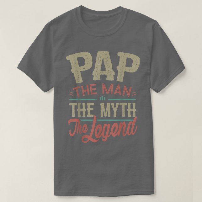 Manar Pap T från morbarn Pap the Myth the Leg Shirt (Design framsida)