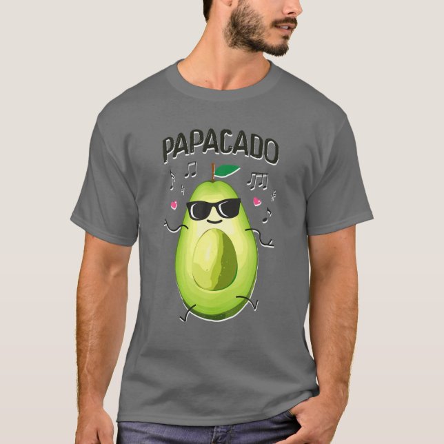 Manar Papacado Funny Gift för ny pappa eller pappa T Shirt (Framsida)