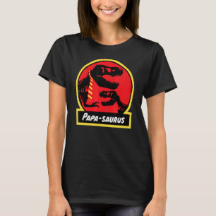Manar Papasaurus Dinosaur för Pappor Jurassic rex T Shirt