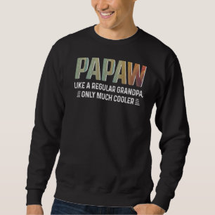 Manar Papaw Mer koler Grandpa Best Far Day Ev Lång Ärmad Tröja