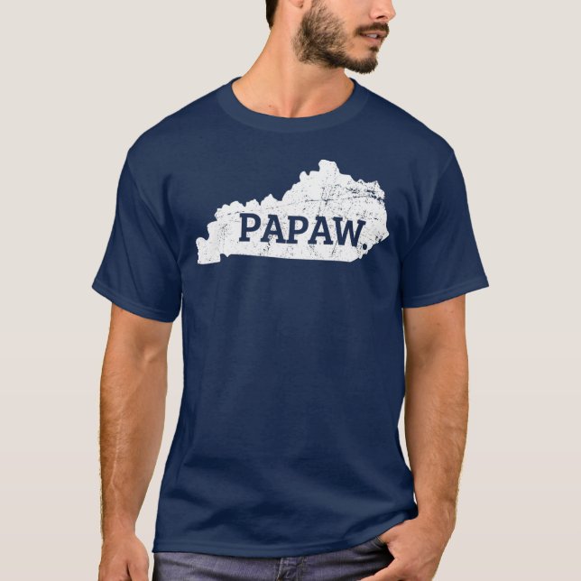 Manar Papaw T Kentucky T Kentucky Grandpa T Shirt (Framsida)