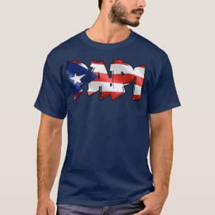 Manar Papi Puerto Rican Flagga PR Pride Far Pappa T Shirt