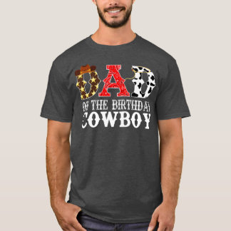 Manar Pappa 1:a födelsedag Cowboy Western Rodeo P T Shirt
