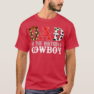 Manar Pappa 1:a födelsedag Cowboy Western Rodeo P T Shirt