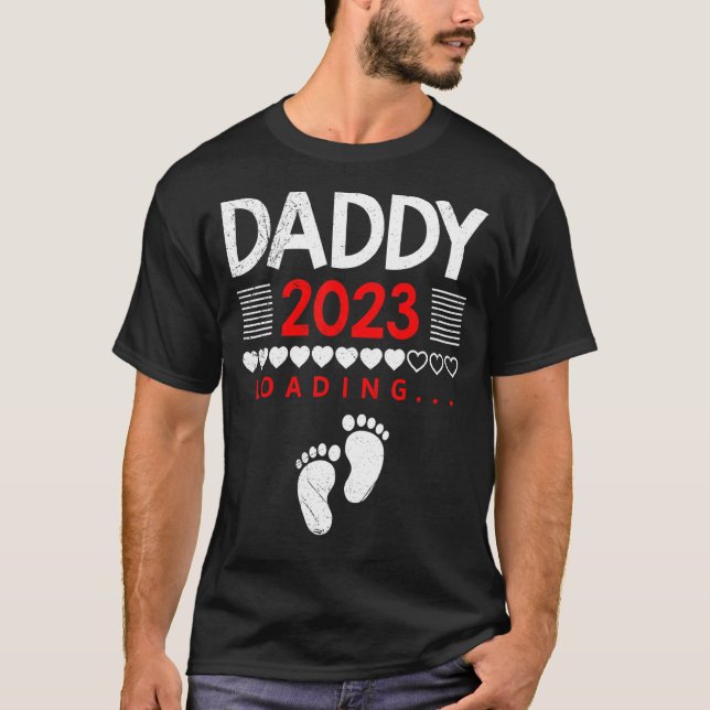 Manar pappa 2023 som lastar Pappa ska vara 2023 T Shirt (Framsida)