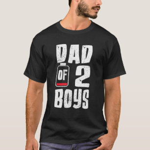 Manar Pappa 2 pojkar från barndagen T Shirt