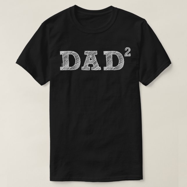 Manar Pappa 2, två barn, Fars dag, Far 2  T Shirt (Design framsida)