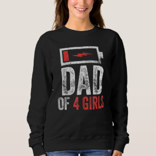 Manar Pappa 4 flickor från dotter Fars dag Bi T Shirt